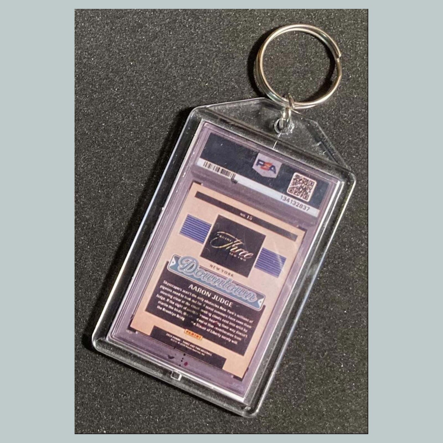 3790 Aaron Judge 2025 Panin Three and Two Downtown Custom Hand Made Keychain BBL KYC