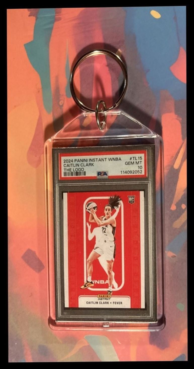 3021 Caitlin Clark 2024 Panini The Logo  Custom Keychain-Great Gift BKL KYC