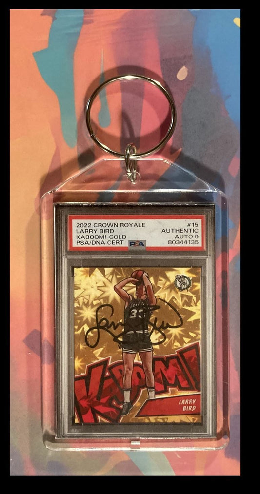 2977 Larry Bird 2022 Panini Crown Royale  Custom Made Keychain BKL KYC