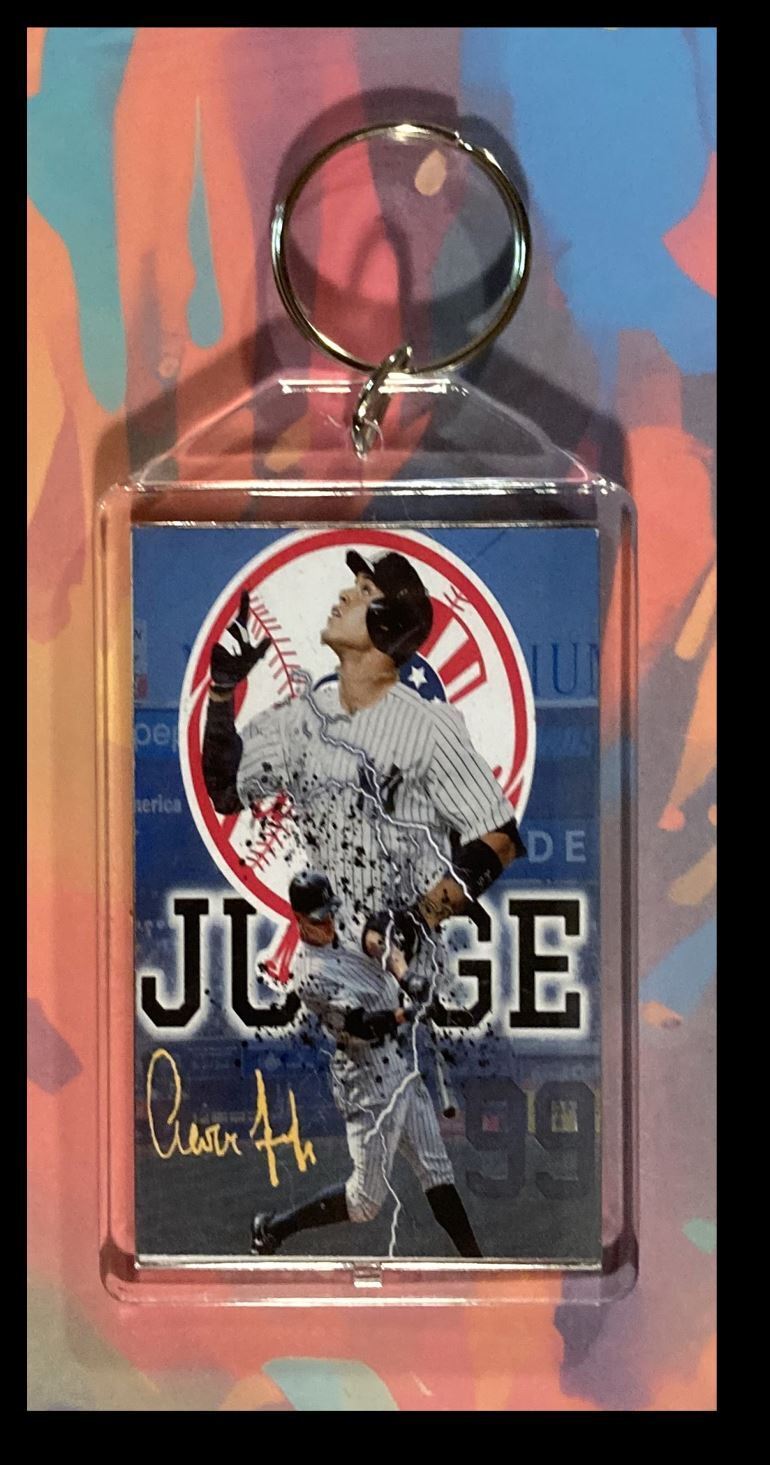 3306 Aaron Judge - Yankee Logo Custom Hand Made Keychain-Makes A Great Gift BBL KYC