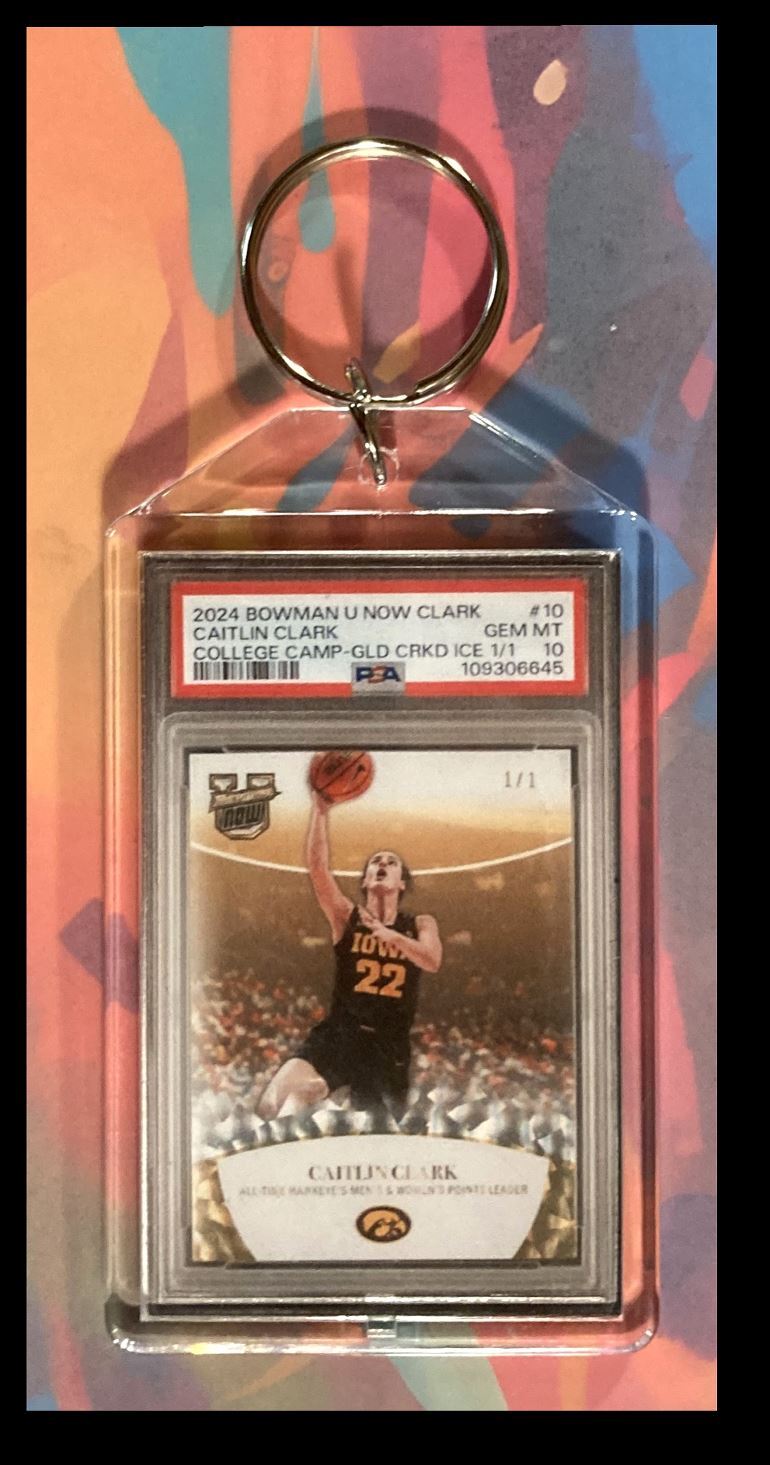 2971 Caitlin Clark 2024 Bowman U  Custom Keychain-Makes A Great Gift BKL KYC