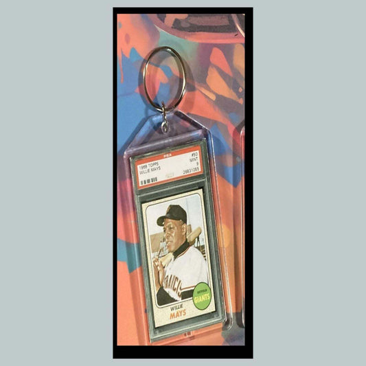 3387 Willie Mays 1968 Custom Hand Made Novelty Custom Hand Made Keychain BBL KYC