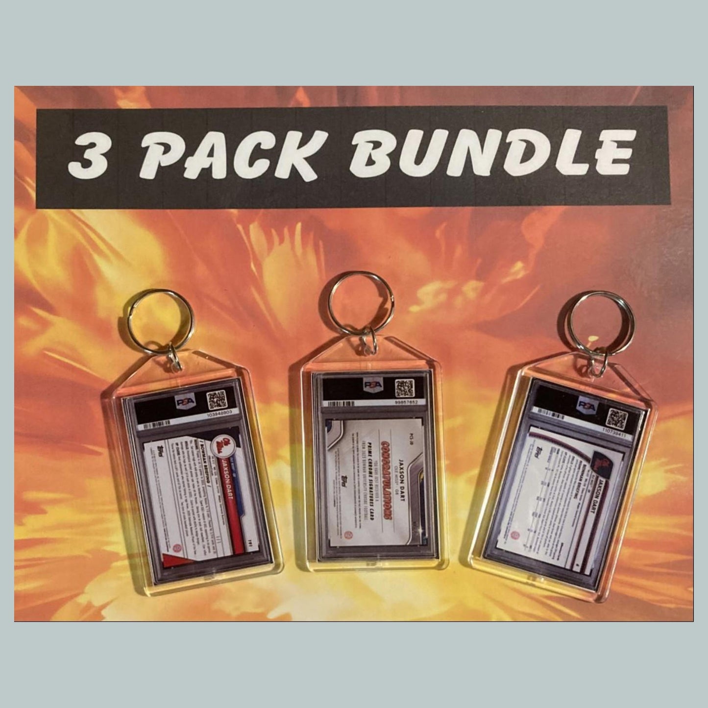 0579B Jaxson Dart 3 Pack Bundle - Custom Hand Made Novelty Keychains -Gift