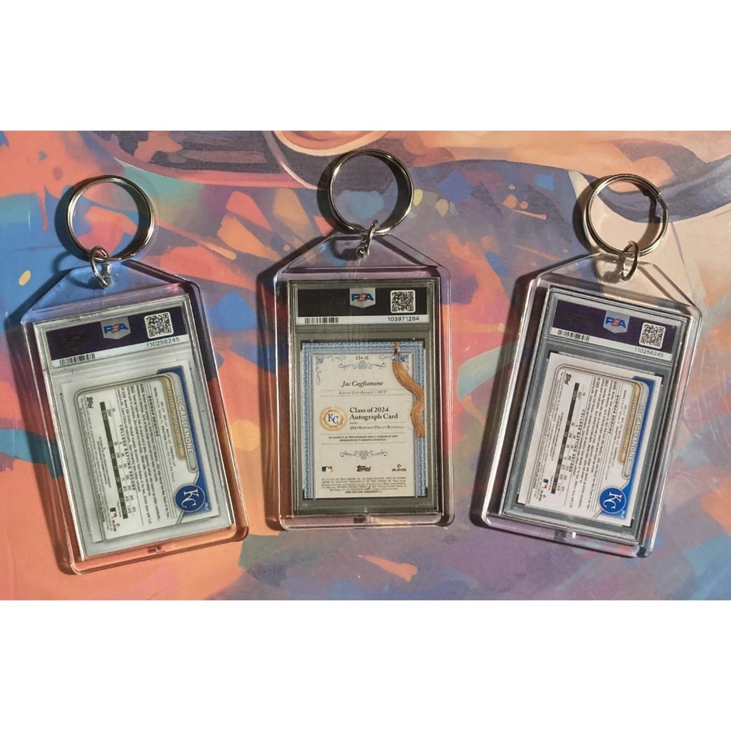 0263B Jac Caglianone 3 Pack Bundle - 3 Different Custom Novelty Keychains - Gift