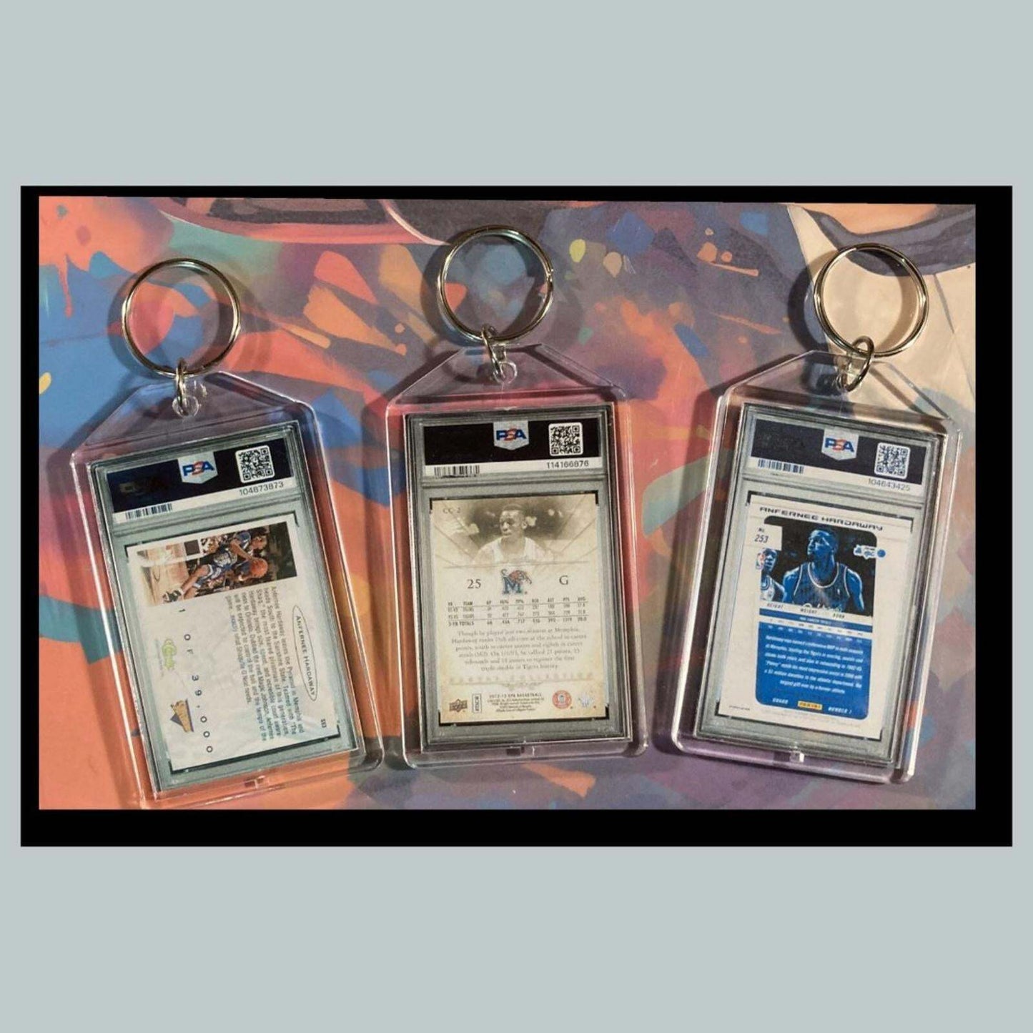 3415B Penny Hardaway 3 Pack Bundle - 3 Different Custom Novelty Keychains -Gift BKL KYC