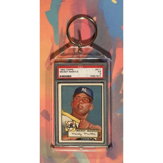 0003 Mickey Mantle 1952 Rookie Custom Hand Made Novelty Keychain A Great Gift