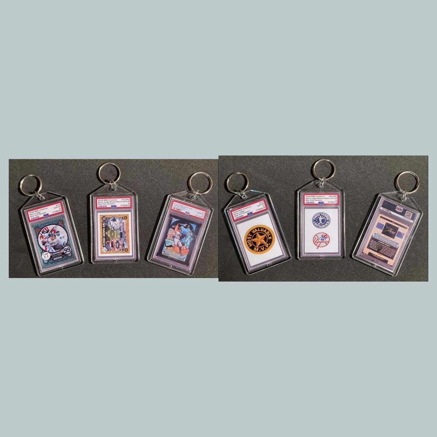 3786B Aaron Judge 3 Pack Keychains BBL KYC