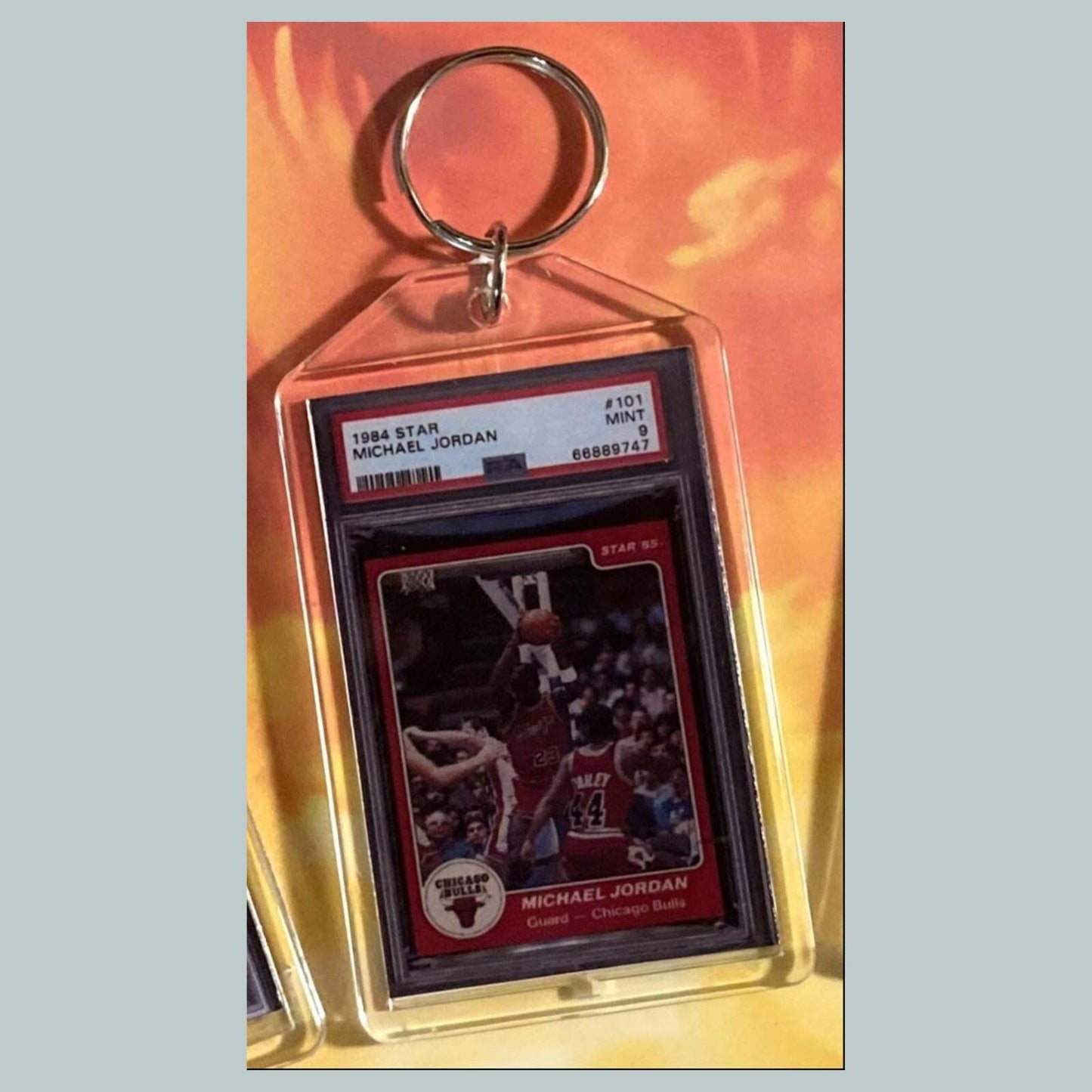 3633 Michael Jordan 1984 Star Rookie Custom Hand Made Keychain BKL KYC