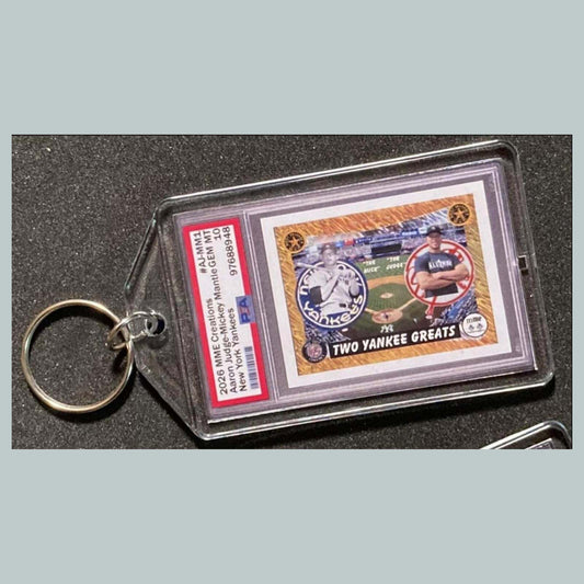 3789 Aaron Judge/Mickey Mantle Mockup Custom Hand Made Keychain BBL KYC