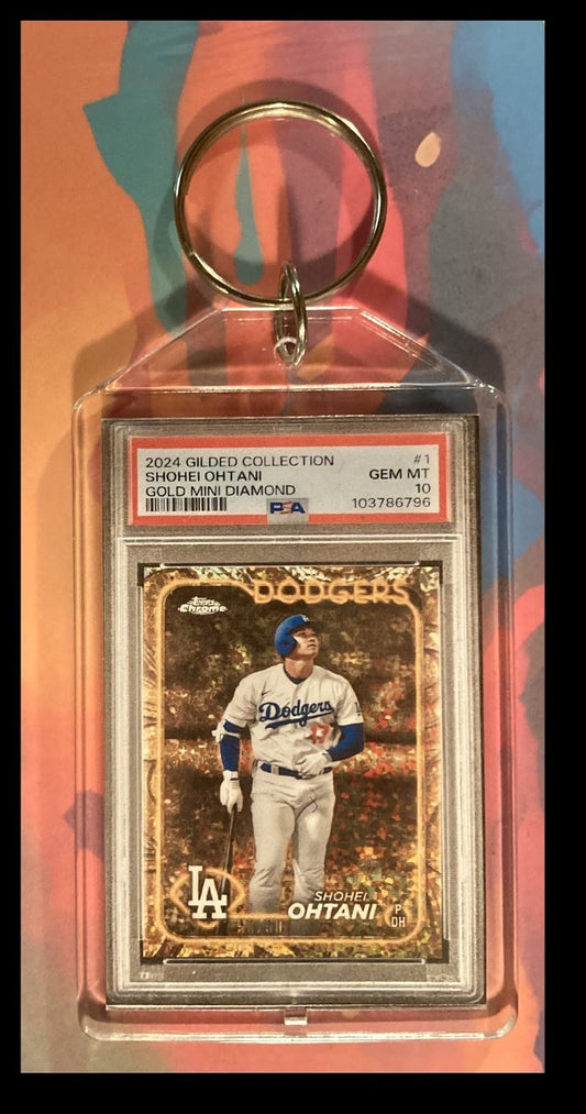 2979 Shohei Ohtani 2024 Topps Gilded Gold Mini Diamond Keychain KYC BBL