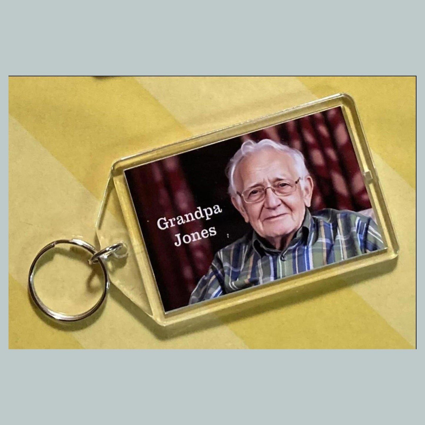 0715 Grandpa Personalized Custom Hand Made Keychain