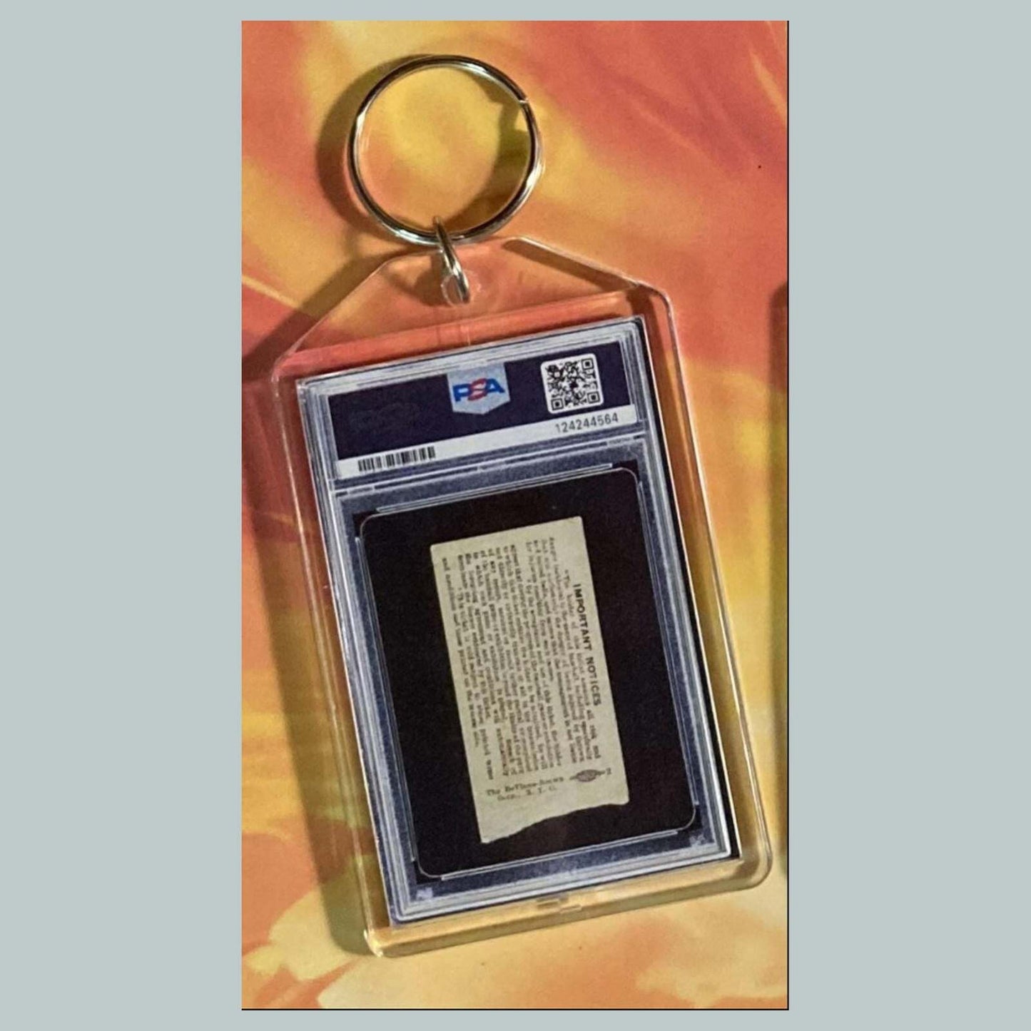 3664 Lou Gehrig Ticket Stub Lou Gehrig Day Luckiest Man Speech Custom Keychain BBL KYC