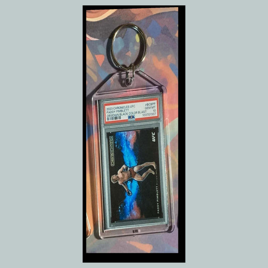 3455 Paddy Pimblett 2023 Panini Chronicles Color Blast Custom Hand Made Keychain MSC KYC