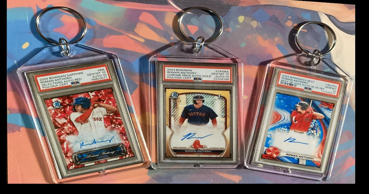 3150B Roman Anthony  3 Pack Bundle 3 Different Custom Novelty Keychains BBL KYC