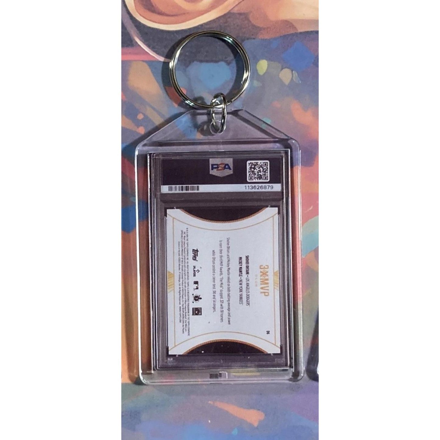 0170 Shohei Ohtani/Mickey Mantle Welcome To The Club Custom Hand Made Keychain