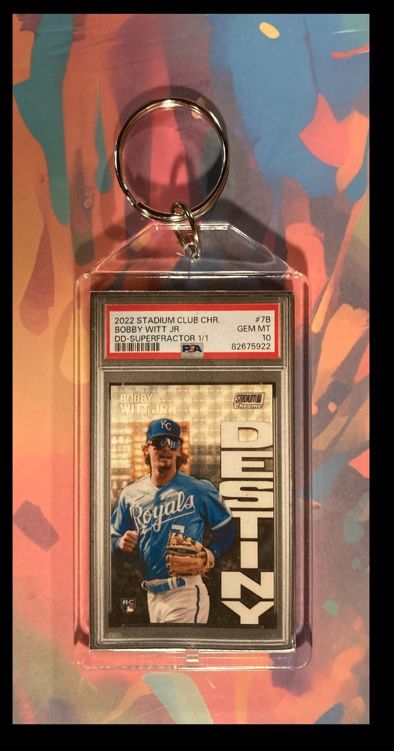 3038 Boy Witt Jr 2022 Topps Stadium Club SuperFractor Keychain BBL KYC