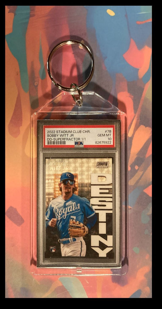 3038 Boy Witt Jr 2022 Topps Stadium Club SuperFractor Keychain BBL KYC