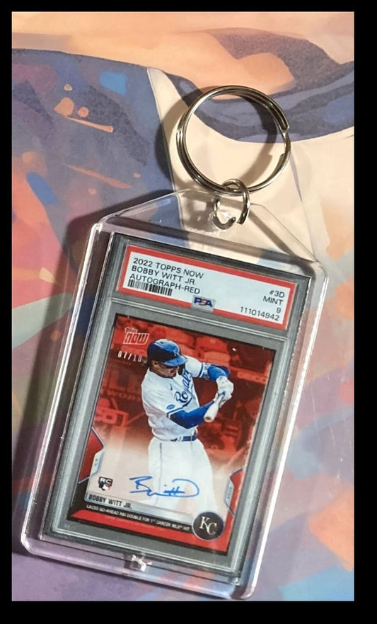 3122 Boy Witt Jr 2022 Topps Now Red Auto Custom Keychain Great Gift BBL KYC