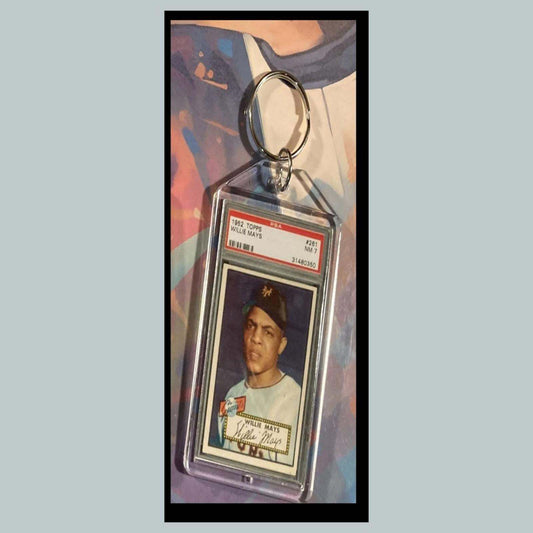 3388 Willie Mays 1952 Custom Hand Made Novelty Keychain-Makes A Great Gift BBL KYC
