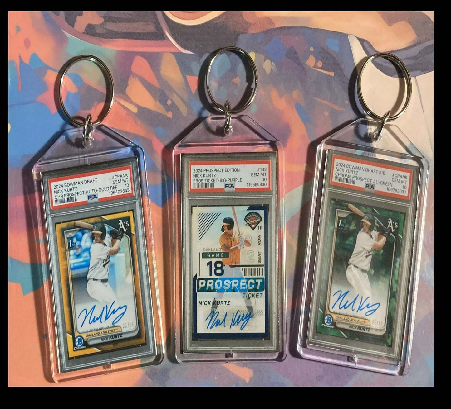 3216 Nick Kurtz 3 Pack Bundle  Keychains BBL KYC