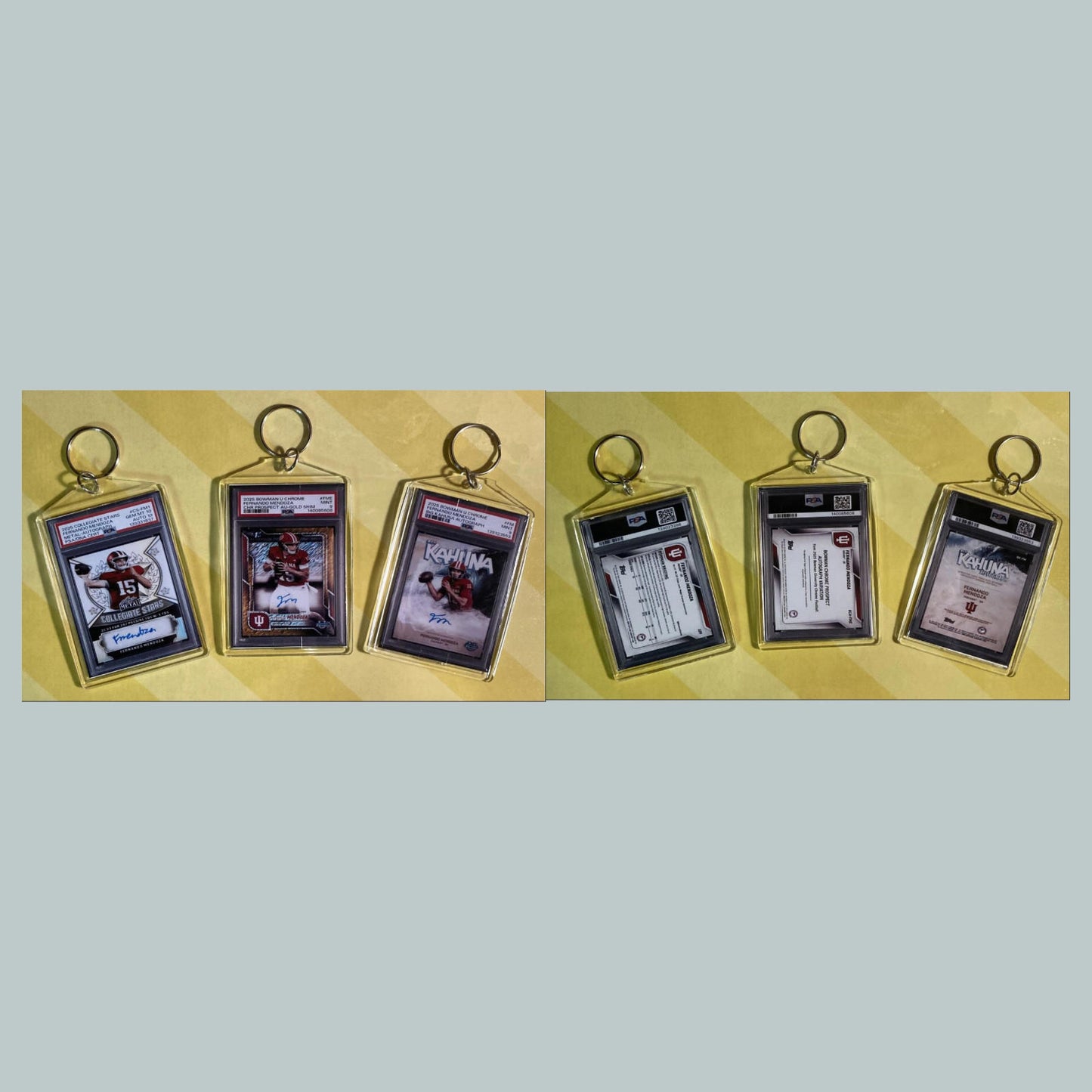 0780B Fernando Mendoza 3 Pack Jumbo Bundle All Autos Custom Hand Made Keychains