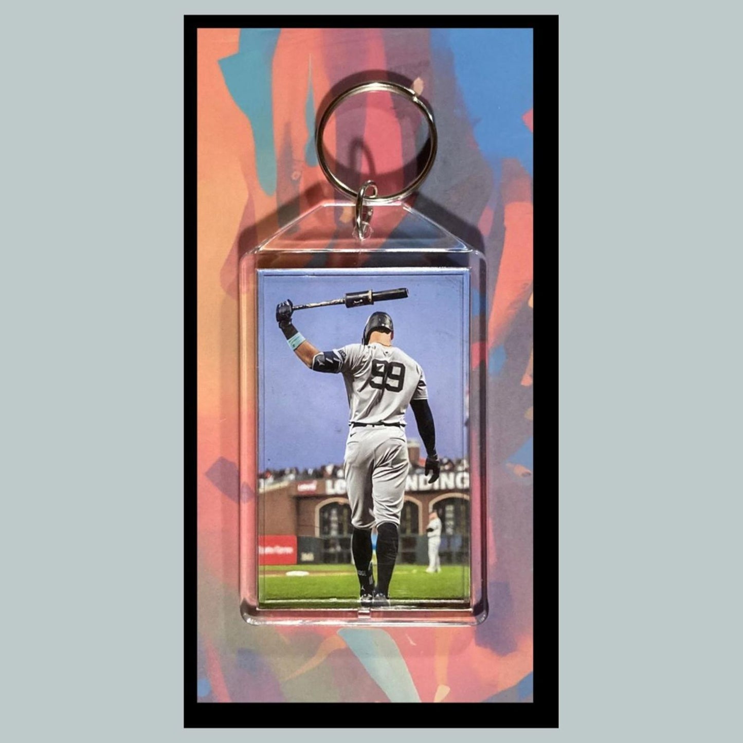 0400 Aaron Judge Back Custom Hand Made Keychain-Makes A Great Gift