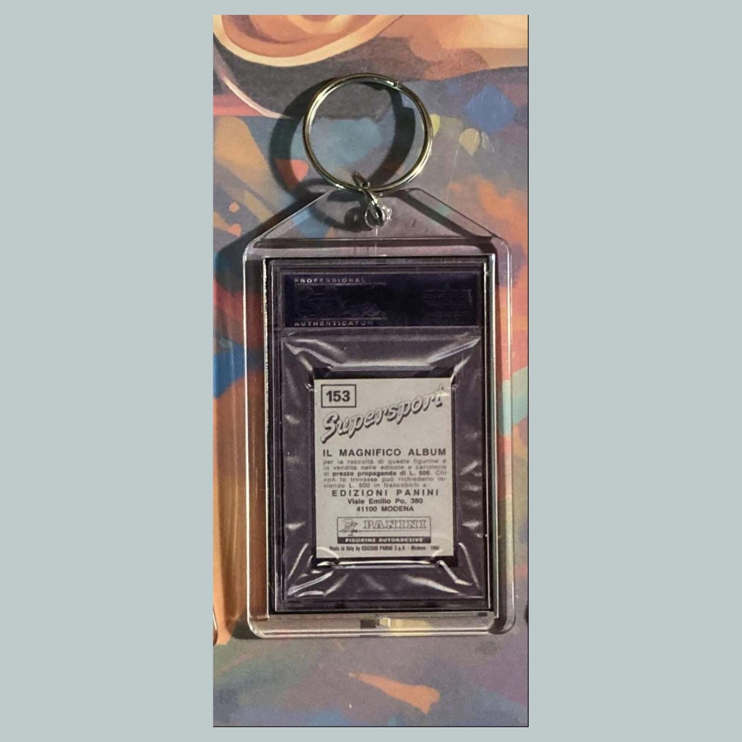 3542 1986 Panini Supersport Mike Tyson Rookie Italian Version Custom Keychain MSC KYC