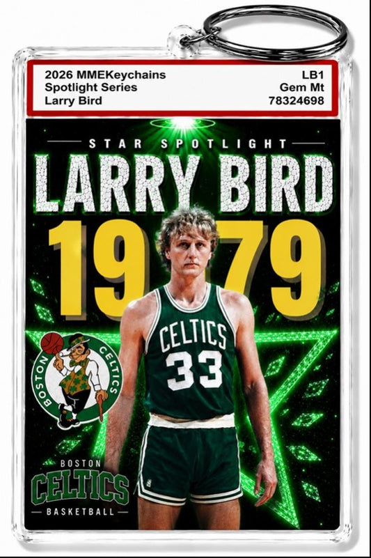3572 Larry Bird Keychain Alt5 Custom Premium Handmade Keychain With Nameplate BKL KYC