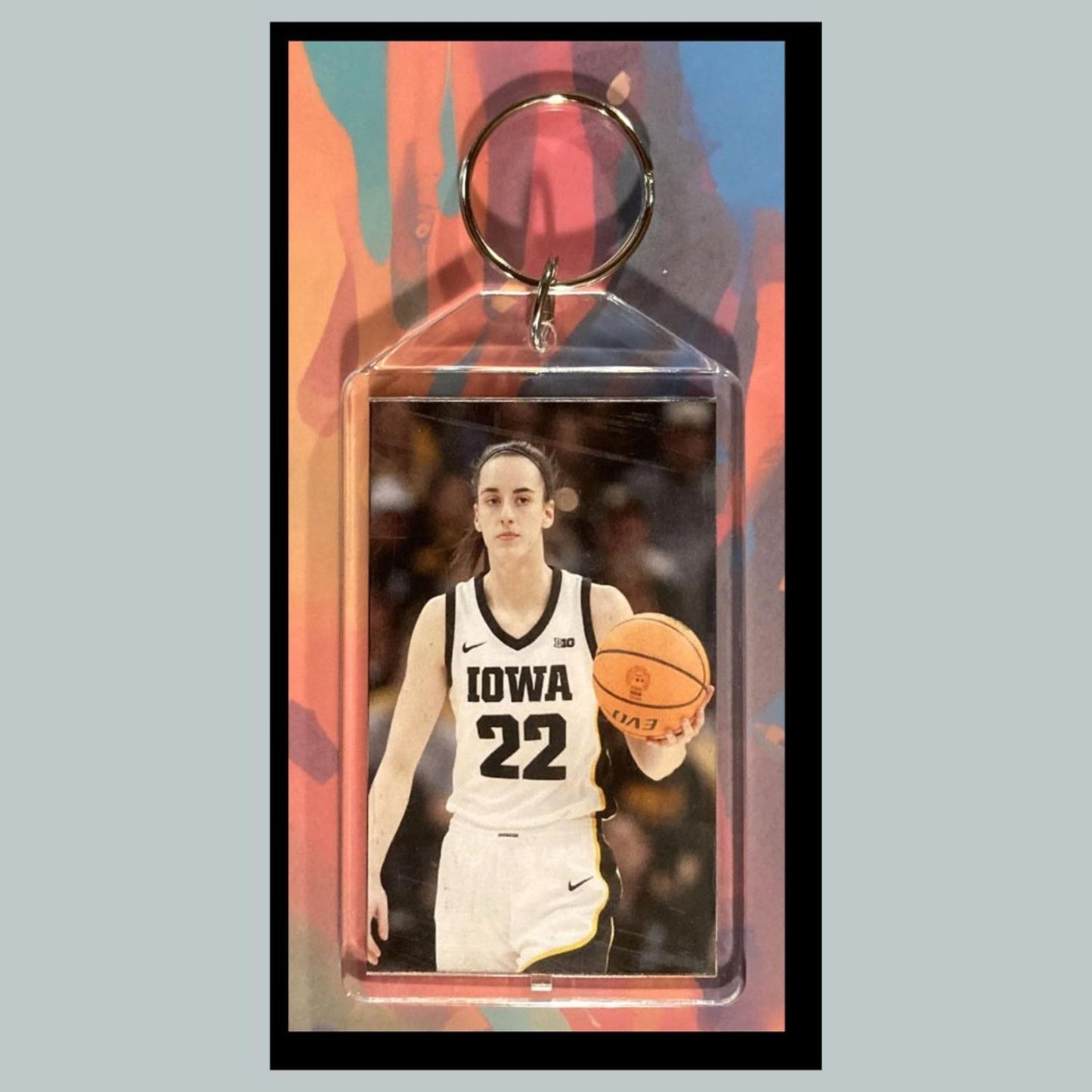 0355 Caitlin Clark Custom Hand Made Keychain - Makes A Great Gift