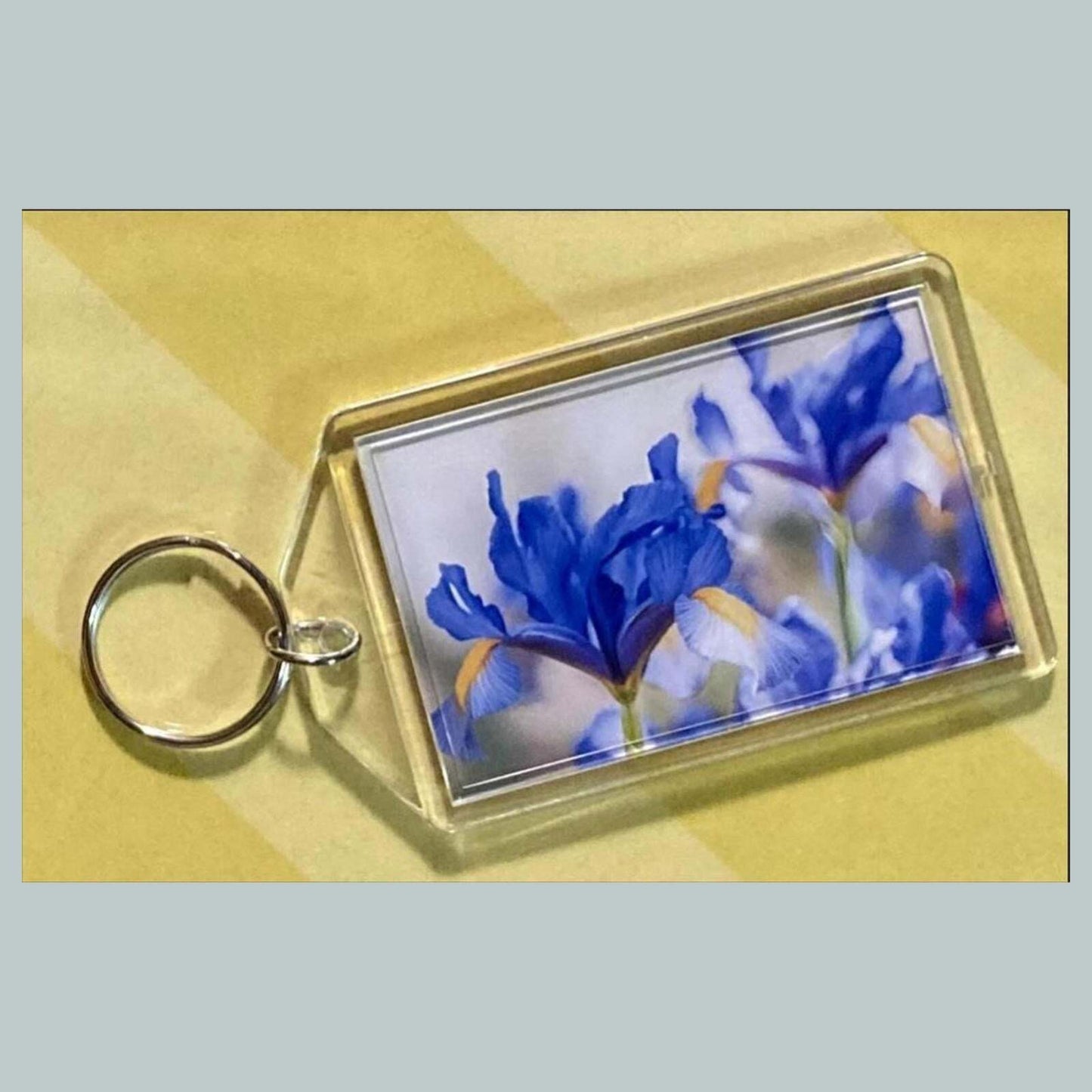 3677 Dutch Iris Acrylic Keychain | Floral Keychain | Flower Lover Gift MSC KYC