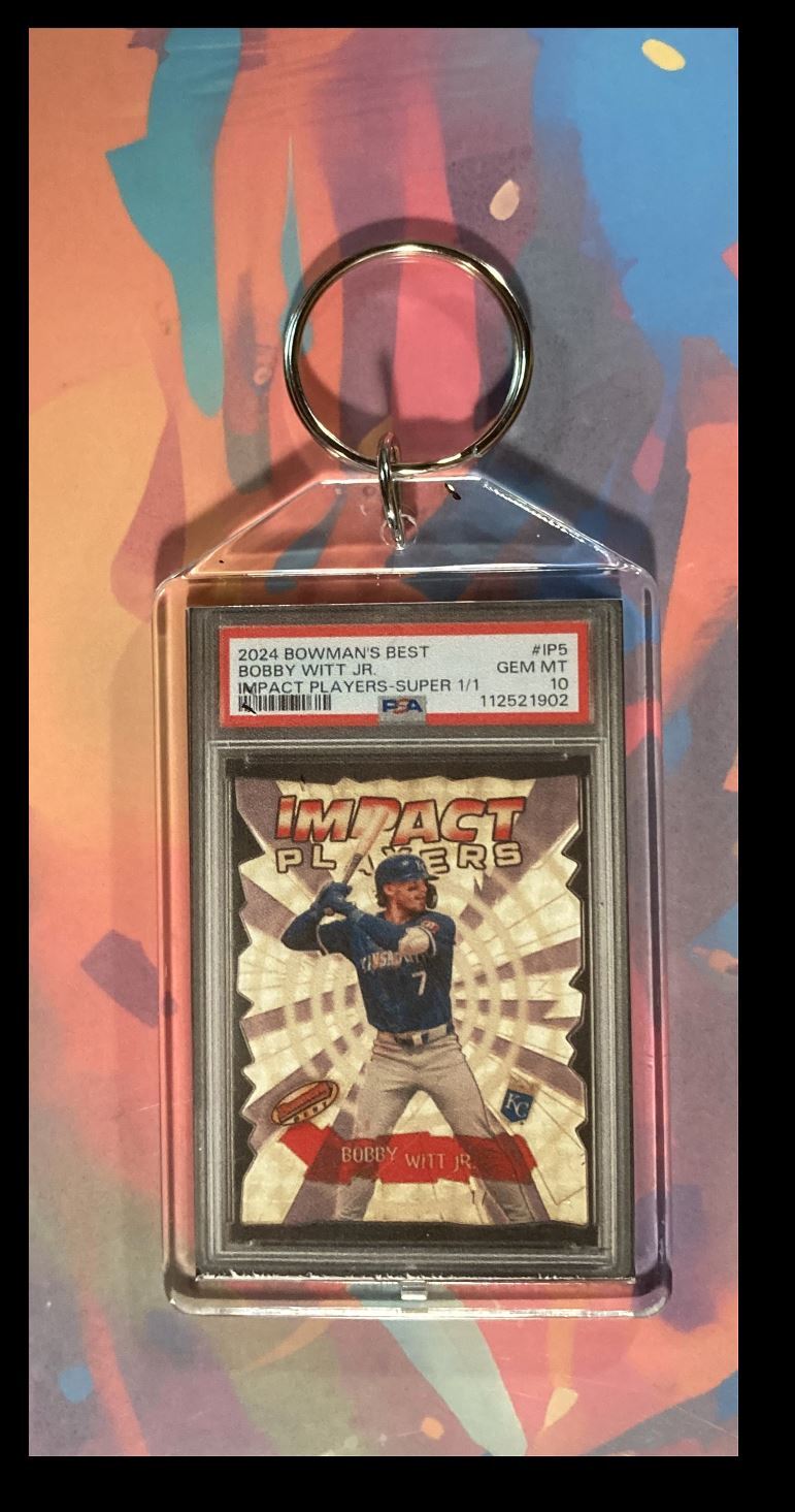 3037 Boy Witt Jr 2024 Bowman's Best Impact SuperFractor Keychain BBL KYC
