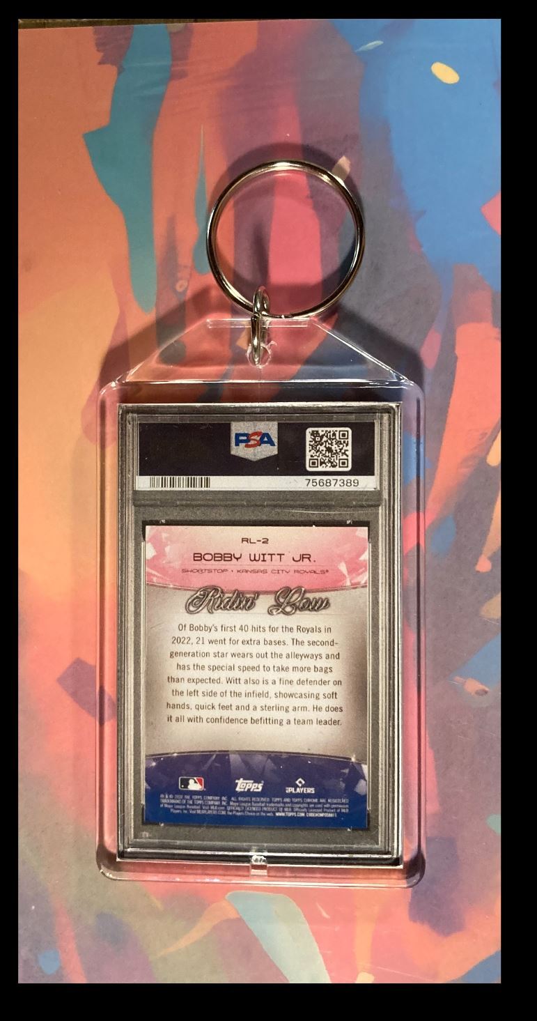 3013 Boy Witt Jr 2022 Topps Ben Baller Chrome Ridin' Low - Custom Keychain BBL KYC
