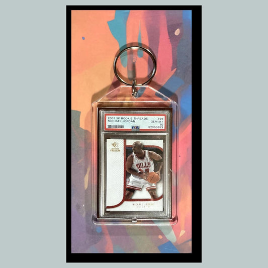 0038 Michael Jordan 2007 Rookie Threads Custom Novelty Keychain - A Great Gift