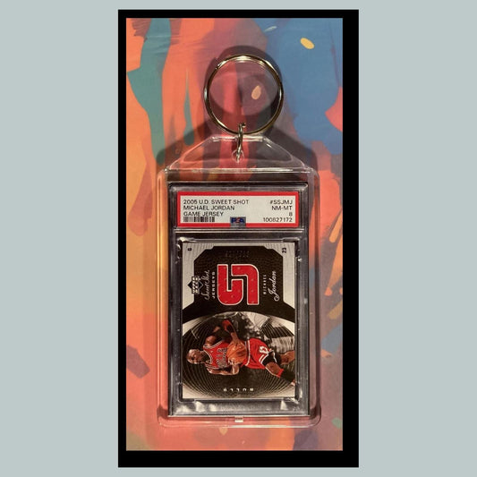 0041 Michael Jordan 2005 Upper Deck Sweet Shot Jersey Custom Novelty Keychain