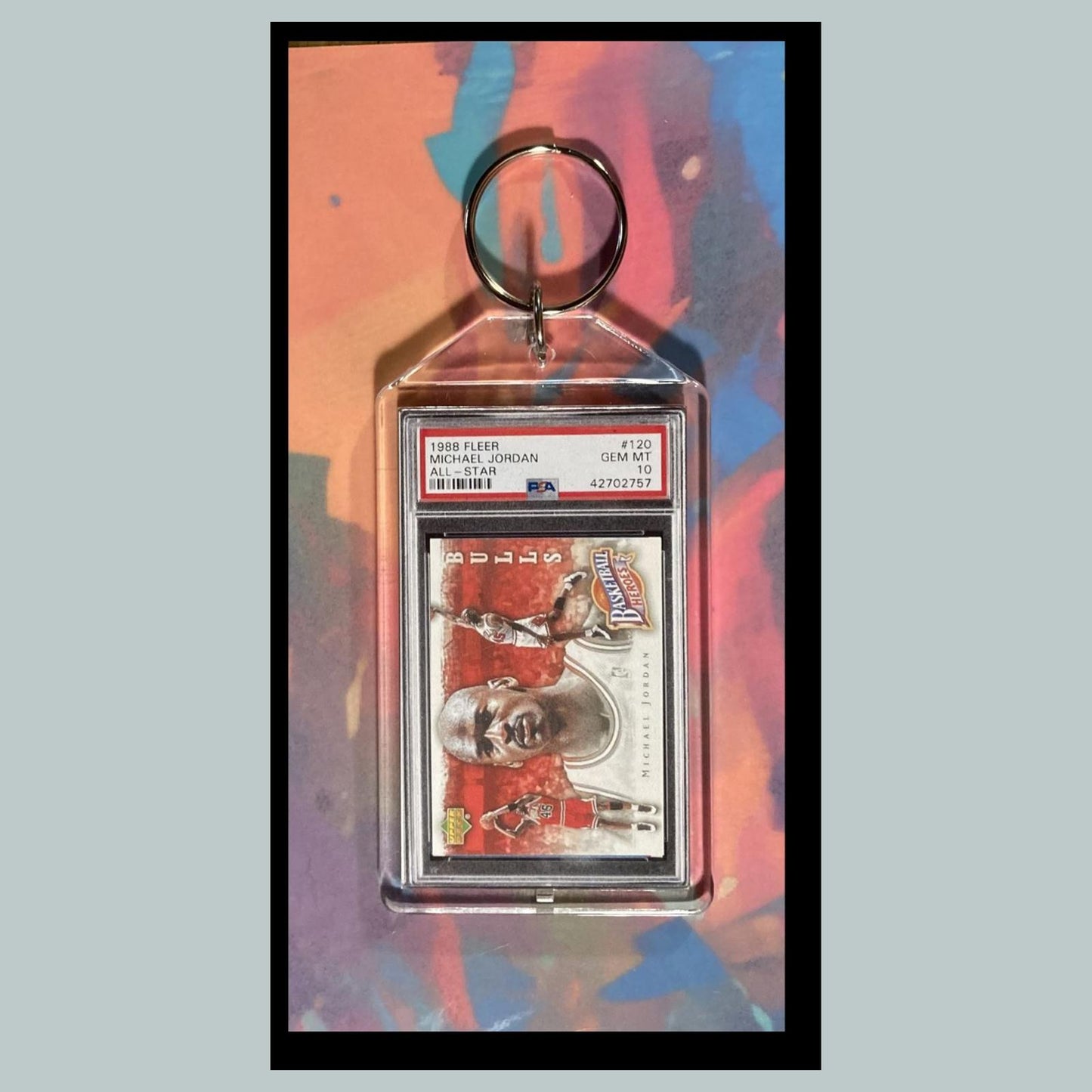 0050 Michael Jordan Fantasy Mockup Custom Novelty Keychain Makes A Great Gift