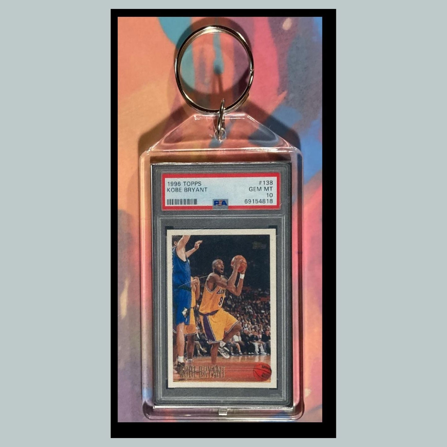 0051 Kobe Bryant 1996 Topps Custom Made Novelty Keychain - Makes A Great Gift