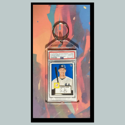 0093 Aaron Judge 2018 Topps Transcendent VIP Party  Custom Made Novelty Keychain