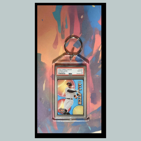 0098 Aaron Judge 2024 Topps Chrome All Etch Custom Hand Made Novelty Keychain