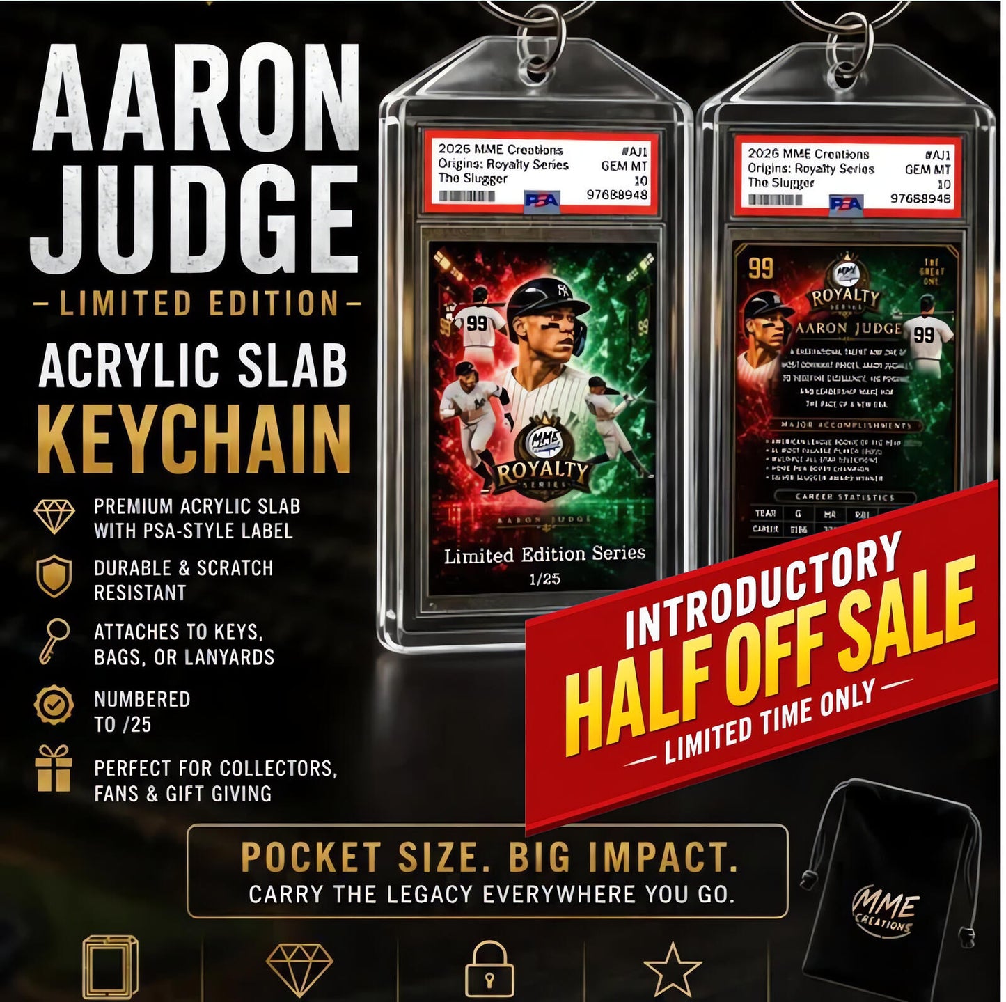 The Slugger Origins: Hand Made Keychain | Limited Edition /25 | Royalty Series