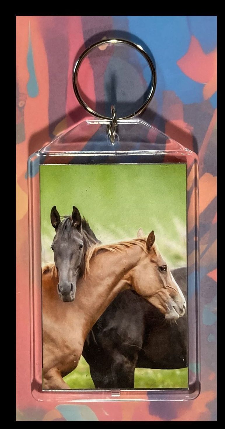 3301 Horses Missed You Custom Hand Made Keychain - Makes A Great Gift KYC MSC